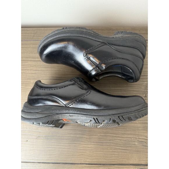 Dansko Wynn Men’s Size 7.5 8 EU 41 Slip Resistant Black Leather Slip On Shoes - Picture 7 of 10